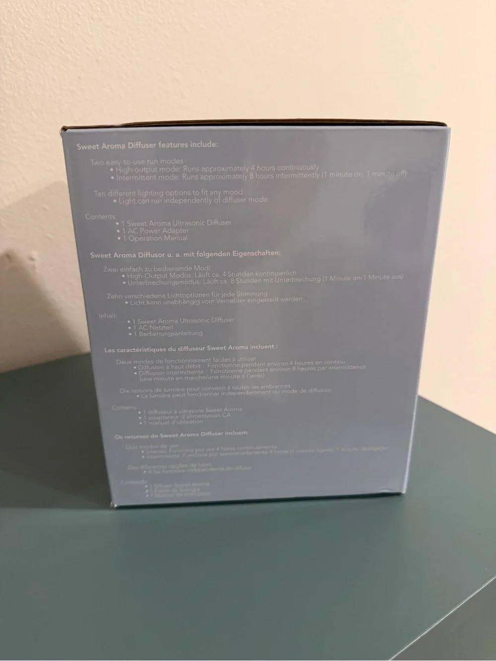 Young Living Sweet Aroma Diffuser Box